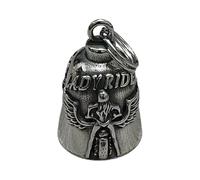 Zhadyu Cloche pour Motocyclette | Ornement en Acier Inoxydable avec Motif Embossé - Cloche pour la Motocyclette | pour Les Pilotes Femmes Amateurs De Tourisme Aventure Longue Distance Et Navette