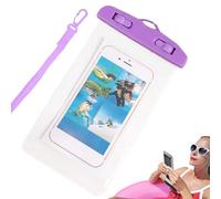 Zhadyu Étui Imperméable pour Téléphone - Sac à Portable Étanche pour Baignade | Pochette Transparente Tactile avec Dragonne pour Rafting, Kayak, Pêche, Navigation, Plongée avec Tuba, Camping et