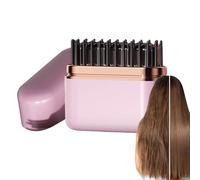 Zhadyu Fer À Lisser Mini Pour Cheveux - Batterie Longue Durée 3 Températures,Peigne De Lissage De Cheveux Chauffant Pour Coiffer - Pour Les Femmes Les Filles L'Amie La Mère Le Voyage Les Courts