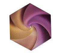 Zhadyu Fidget Spiral Spinner - Magique Stéréoscopique 3D,Hexagonale 3D pour - Hand Spinner pour et Adultes