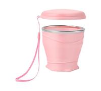Zhadyu Gobelet de voyage - de 260 ml / 8.8 oz en silicone de qualité alimentaire - Mug et bouteille pour boissons froides - pour le camping, la randonnée, le plein air, femmes, hommes, famille, amis