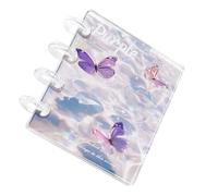 Zhadyu Petit Classeur Transparent,Carnet de Collection Autocollants avec 20 Pages | Classeur Photo Transparent | pour Journal Reçus Billets Étudiants Enseignants Bureau École