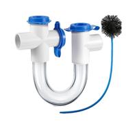 Zhadyu Piège, siphon à condensats de 3/4 pouces | Piège à condensats de 3/4 pouces avec brosse de nettoyage,Siphon en U transparent, accessoires AC, kit de nettoyage des canalisations de