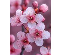 Zhagynob Fleurs Diamond Painting Adulte, Rose Diamond Painting, DIY Round Rhinestone Crystal Point de Croix complet kit, 5D Mosaic Art Kit Pour Enfant et débutants, Murale Décoration 50x70cm 0U-91