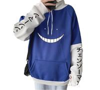 ZHAHOL Comfort Casual Anime Hoodie Unisex Pullover Assassination Classroom Cosplay Sweatshirt-Blue||M