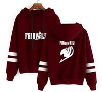 ZHAHOL Unisexe Anime Cosplay Costumes Fairy Tail Hoodie Grey Sweatshirt Winter Pullover-red1||4XL