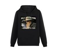 ZHAIMAORIJI Billy F Gibbons The Big Bad Blues Hoody Unisex Ptinted Hoodies Long Sleeve Men's Hooded with Pocket Black M