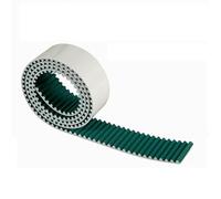 ZHAJNG Courroie de distribution ouverte RPP8M, largeur 25 mm, courroie de transmission en polyuréthane for ouvre-porte de garage, ascenseur, porte de ascenseur, revêtement en tissu vert(50 meter)