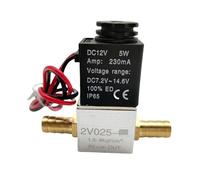 ZHAJNG Électrovanne à bobine, normalement fermée, 24 V CC 2V025-08 G1/4, NF, for air, eau, huile, LED, 2 ports, 2 voies(2V025-08 BAO10 cord)