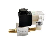 ZHAJNG Électrovanne à bobine, normalement fermée, 24 V CC 2V025-08 G1/4, NF, for air, eau, huile, LED, 2 ports, 2 voies(2V025-08 BAO6 LED)