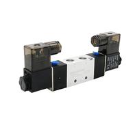 ZHAJNG Électrovanne AC110 4V220-08 à double tête, double commande, 5 voies, 2 positions, arrêt automatique, vanne directionnelle pneumatique(4V220-08)