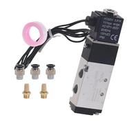 ZHAJNG Électrovanne pneumatique AC110V 4V110-06, port 5 voies, compresseur d'air à 2 positions(Wire 4mm Fitting)