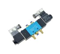 ZHAJNG Électrovanne pneumatique électrique à double commande AC110V, 2 positions, 5 voies, 8 mm, 10 mm, réglage du tuyau, vanne magnétique for air et gaz(PC-4mm)