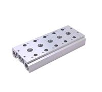 ZHAJNG Électrovannes pneumatiques 4V110 4V210 4V310 Collecteur d'échappement d'air Collecteur de base de plaque de soupape 100M(1F)