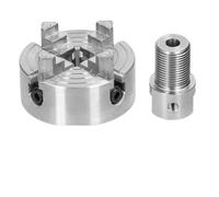 ZHAJNG Mandrin à 4 mors, mandrin à 3 mors, bielle, mandrin de tournage du bois à centrage automatique, accessoire de serrage en option(B-4 jaws-5mm)
