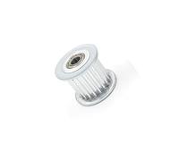 ZHAJNG Poulie de distribution HTD3M 18 dents, tendeur de galet, compatible avec courroie de 6 mm de large, avec guide de roulement et poulie de régulation(Bore 6mm With Teeth)