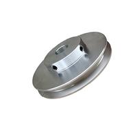 ZHAJNG Poulie de moteur de broche de diamètre 100 mm, roue de transmission, courroie ronde en PU, alésage 18 mm, 20 mm, 14 mm, poulie à gorge unique en alliage d'aluminium(17mm)