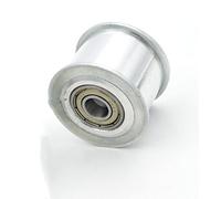 ZHAJNG Poulie tendeur 5M-30T 30 dents HTD5M for courroie de largeur 25 mm, roue tendeuse avec guide de roulement 30 dents 30T(Bore 8mm NO Teeth)