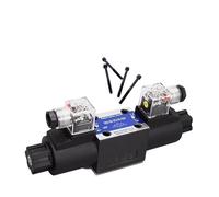 ZHAJNG Vanne de régulation de direction électromagnétique hydraulique série DC24 DSG-02, électrovanne directionnelle à 2 voies 4WE6(DSG-02-3C2-DL)