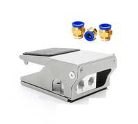 ZHAJNG Vanne pneumatique à pédale 4F210-08, 3/2 et 5/2 voies, caoutchouc antidérapant, 2 positions, 3, 4 et 5 ports, contrôle de pression(With 12mm fitting)