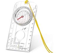zhan-Boussole de navigation Scout Compass Boussole directionnelle Boussole de randonnée légère avec déclinaison réglable pour