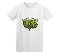 Zhan Zai Broken Hope Death Metal Casual Round Neck T Shirt White XXL