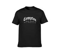 Zhan Zai California Republic South Central Compton Men Simple Tshirt Black 3XL