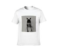 Zhan Zai David Sylvian Sleepwalkers Funk Graphic Casual Round Neck T Shirt White M