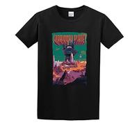 Zhan Zai Forbidden Planet Old Movie 1956 Action Men Simple Tshirt Black L