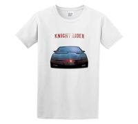 Zhan Zai Knight Rider Cult TV Show Kitt Casual Round Neck T Shirt White L