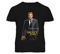 Zhan Zai Leary Kevin Costner Draft Day Casual Round Neck T Shirt Black S
