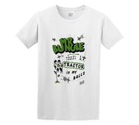 Zhan Zai Mr Bungle Tractor in My Balls Retro TV Film Movie Series 80S 90S Casual Round Neck T Shirt White L