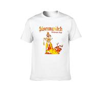 Zhan Zai Stormwitch Beauty and Beast Eye of Storm Tales 1 Casual Round Neck T Shirt White XL