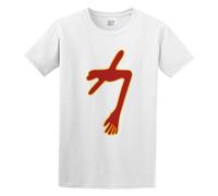 Zhan Zai Swans The Glowing Man Not Here Not Now Casual Round Neck T Shirt White S