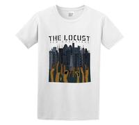 Zhan Zai The Locust V4 New Erections Khaki Olive Harore Punk Casual Round Neck T Shirt White S