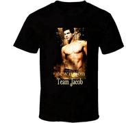 Zhan Zai Twilight Saga New Moon Team Jacob Men t-Shirt T-Shirt Black L