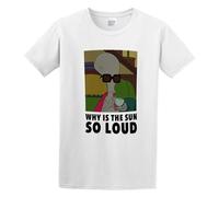 Zhan Zai Why is The Sun So Loud? Roger (American Dad) Casual Round Neck T Shirt White M