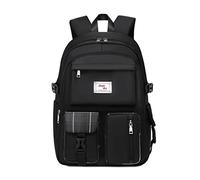 ZHANAO Sac à dos pour filles, grande capacité, résistant à l'eau, respirant, sac à dos de voyage, sac à dos pour filles, Noir C, Large, Sacs à dos de voyage
