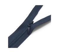 ZHANCH Fermeture éclair Invisible en Nylon, 10 pièces, 28-80cm, 3#, fermeture éclair pour robe, oreiller, portefeuille, vêtements, accessoires de couture, Bleu marine, 80cm
