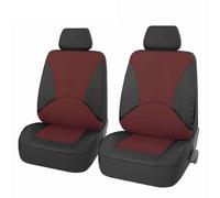 ZHANFEIS Housses De Siège Intérieures Universelles Toutes Saisons en Similicuir Matelassé Housse Siège Voiture Universelle(SN-1702-4PCS-BKRD)