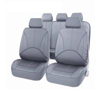 ZHANFEIS Housses De Siège Intérieures Universelles Toutes Saisons en Similicuir Matelassé Housse Siège Voiture Universelle(SN-1702-9PCS-GY)