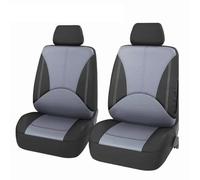 ZHANFEIS Housses De Siège Intérieures Universelles Toutes Saisons en Similicuir Matelassé Housse Siège Voiture Universelle(SN-1702-4PCS-BKGY)