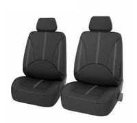 ZHANFEIS Housses De Siège Intérieures Universelles Toutes Saisons en Similicuir Matelassé Housse Siège Voiture Universelle(SN-1702-4PCS-BK)