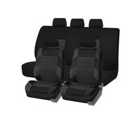 ZHANFEIS Housses Siège Sportives Éponge 3 Mm Motif Pneu Design Universel Plupart des Voitures SUV Camions Fourgonnettes Housse Siège Voiture Universelle(Noir)