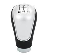 ZHANFEIS Pommeau Levier Vitesse Pour Mazda 2/3/323/6/3 BK 2006-2012 Poignée Changement Vitesse Bouton Levier ABS Voiture 5/6 Vitesses Transmission Manuelle(Silver 5 Speed)