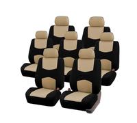 ZHANFEIS pour Chrysler pour Voyager 307sw 2001 (Minivan 7 Places) - Protection Voiture/Camion Housses Sièges Auto Universelles Housse Siège Voiture Universelle(7pcs-Beige)