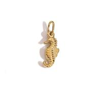 ZHANGAIQINYG EManco mode animaux marins breloques coquille queue de poisson hippocampe Japonicus pendentifs en acier inoxydable for la fabrication de bijoux en vrac(HP1205-Gold Color)
