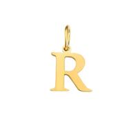 ZHANGAIQINYG EManco Pendentif en forme de lettre de l'alphabet en acier inoxydable pour la fabrication de colliers, accessoires minimalistes, bijoux pour femmes en gros