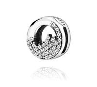 ZHANGCHEN 100% 925 argent Sterling perle Reflexion scintillante glaçons Clips breloques Pandora Bracelets femmes bijoux