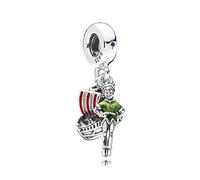 ZHANGCHEN 925 Perle en Argent Sterling Peter Pan Bateau Pendentif breloque Ajustement Mode Femmes Pandora Bracelet Bracelet Cadeau Bijoux à bricoler soi-même